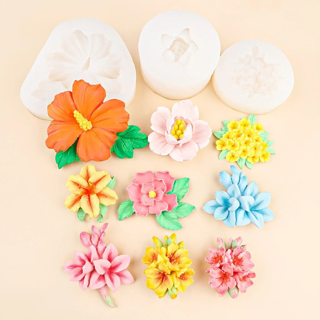 Magnolia Flower Silicone Mould – 3D Candle, Soap & Resin Mould