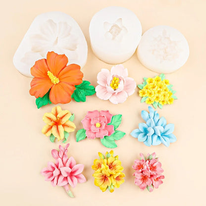 Magnolia Flower Silicone Mould – 3D Candle, Soap & Resin Mould