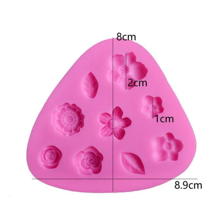 Small Rose Flower Silicone Mould – Wedding Cupcake Topper, Fondant & Soap Mould