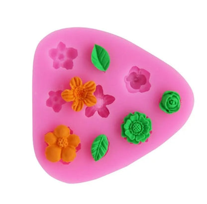 Small Rose Flower Silicone Mould – Wedding Cupcake Topper, Fondant & Soap Mould