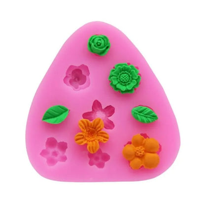Small Rose Flower Silicone Mould – Wedding Cupcake Topper, Fondant & Soap Mould