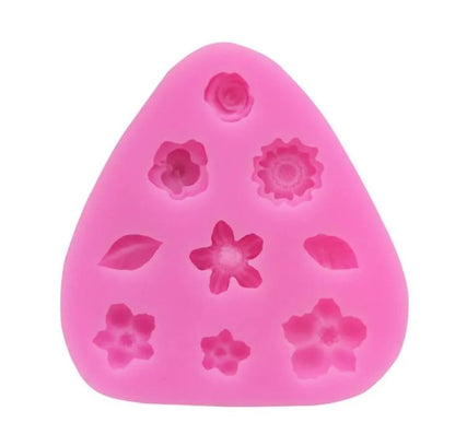 Small Rose Flower Silicone Mould – Wedding Cupcake Topper, Fondant & Soap Mould