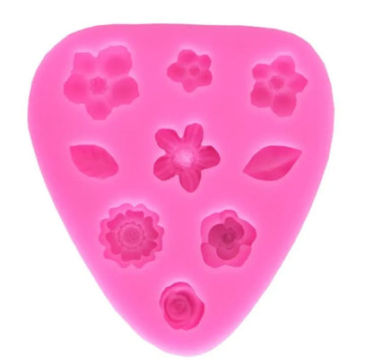 Small Rose Flower Silicone Mould – Wedding Cupcake Topper, Fondant & Soap Mould
