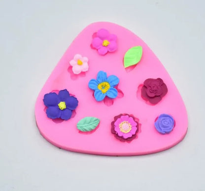 Small Rose Flower Silicone Mould – Wedding Cupcake Topper, Fondant & Soap Mould