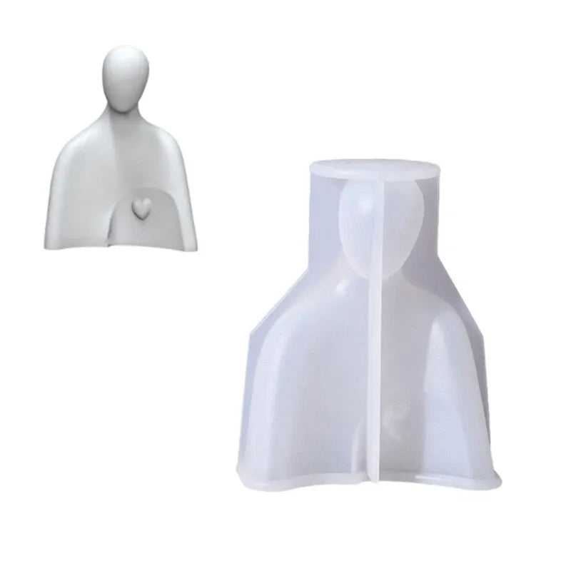 Human Figure Silicone Mould – Set of 3 Showpiece Candle & Resin Sculpture Moulds