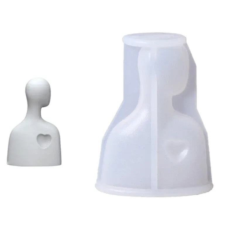 Human Figure Silicone Mould – Set of 3 Showpiece Candle & Resin Sculpture Moulds