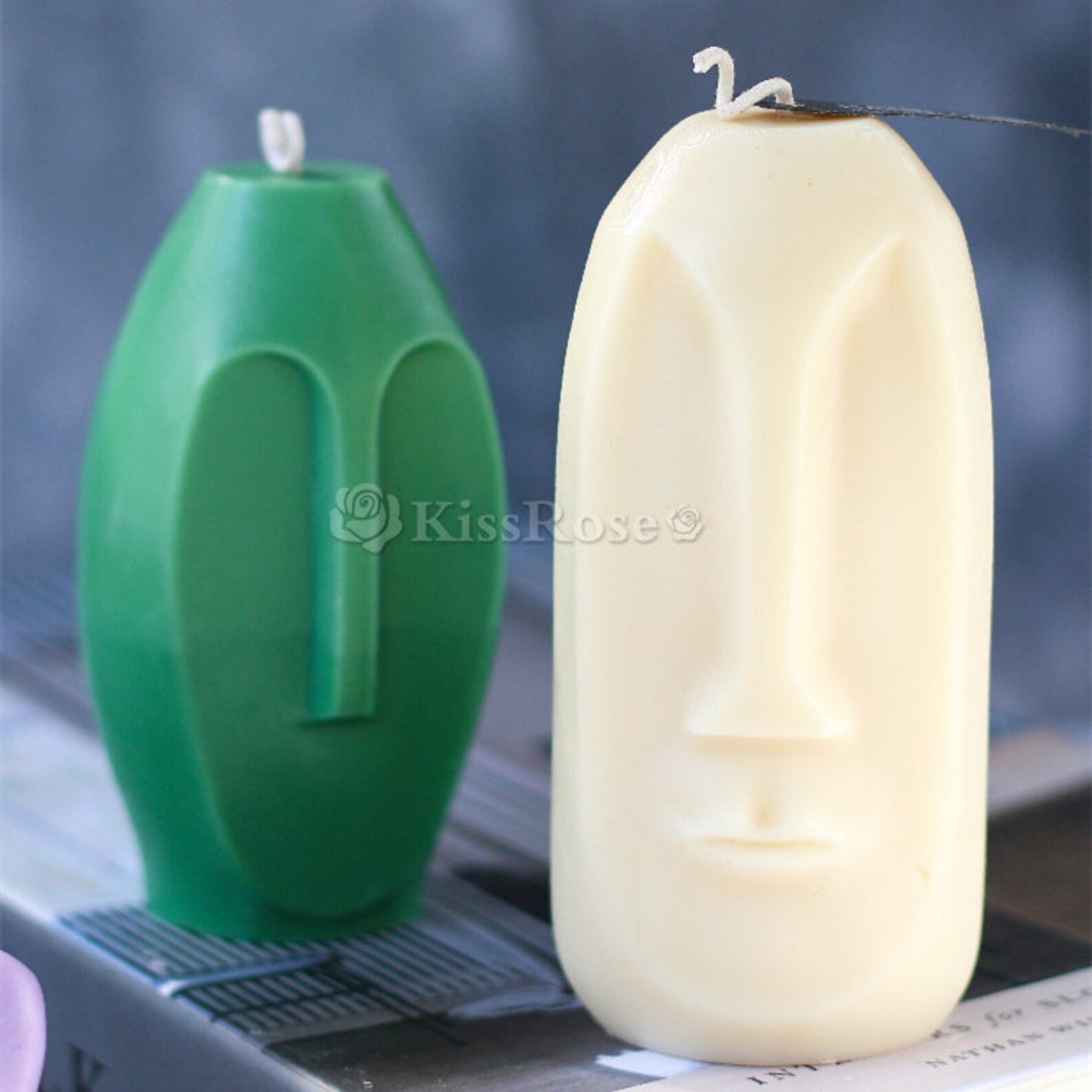 Abstract Human Face Silicone Candle Mould – Scented Candle & Home Decoration Mould