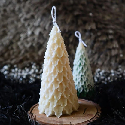 Christmas Sage Tree Silicone Candle Mould — Festive Scented Soy Aromatherapy Cast