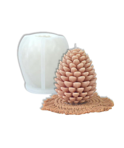 Pine Cone Silicone Candle Mould – 3D Christmas Pinecone Resin, Soap & Wax Mould