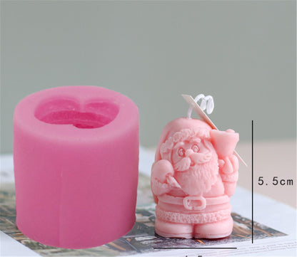 Santa Claus Silicone Mould – DIY Christmas Candle, Chocolate, Cake Topper & Resin Mould