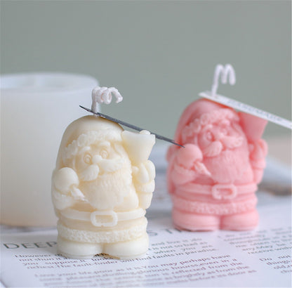 Santa Claus Silicone Mould – DIY Christmas Candle, Chocolate, Cake Topper & Resin Mould