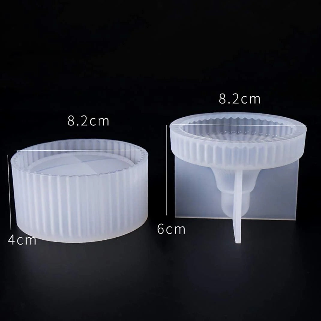 Trinket Jar Silicone Mould – Resin Epoxy Storage Jar & Candle Vessel Mould