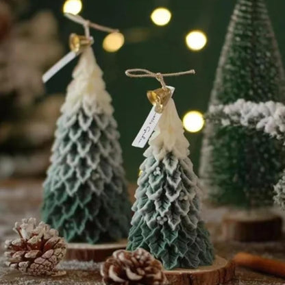 Christmas Sage Tree Silicone Candle Mould — Festive Scented Soy Aromatherapy Cast