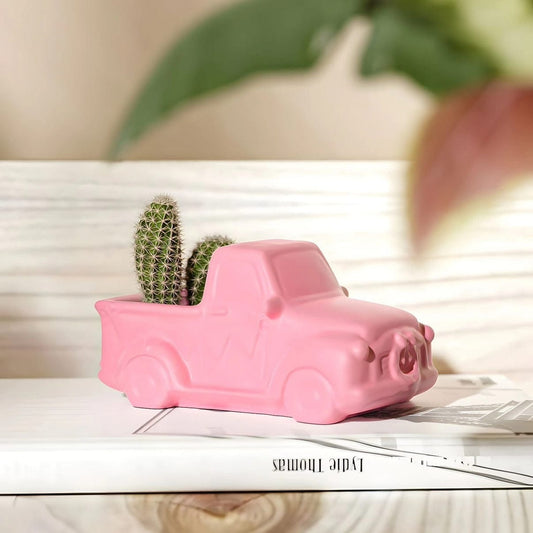 Car planter silicone mould for novelty candles, succulents, and decorative pots