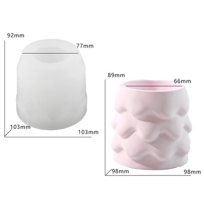 Cloud Jar Silicone Mould – DIY Concrete Planter, Candle Vessel & Resin Pen Stand Mould