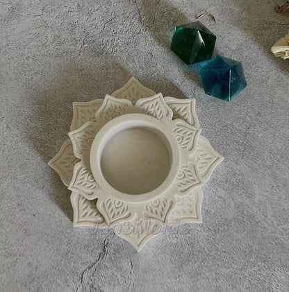 Irregular Lotus Candle Vessel Silicone Mould – Resin Gypsum Craft Plaster Mould