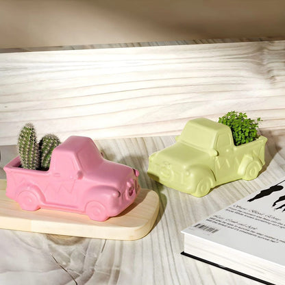 Car Shape Planter Silicone Mould – Concrete Cement Succulent Pot & Pen Stand Mould