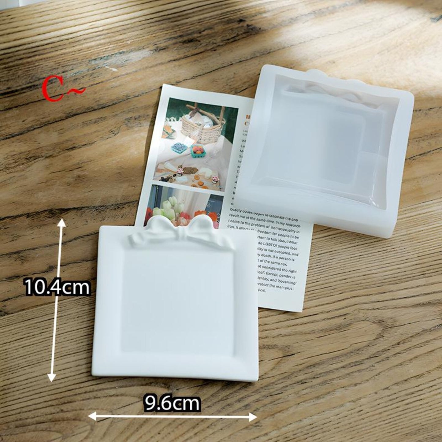 Geometric Tray Silicone Mold-Bow Trinket Dish Resin Mold-Bowknot Storage Tray Mold-Jewelry Display Tray Mold-Concrete Cement Tray Decor Mold