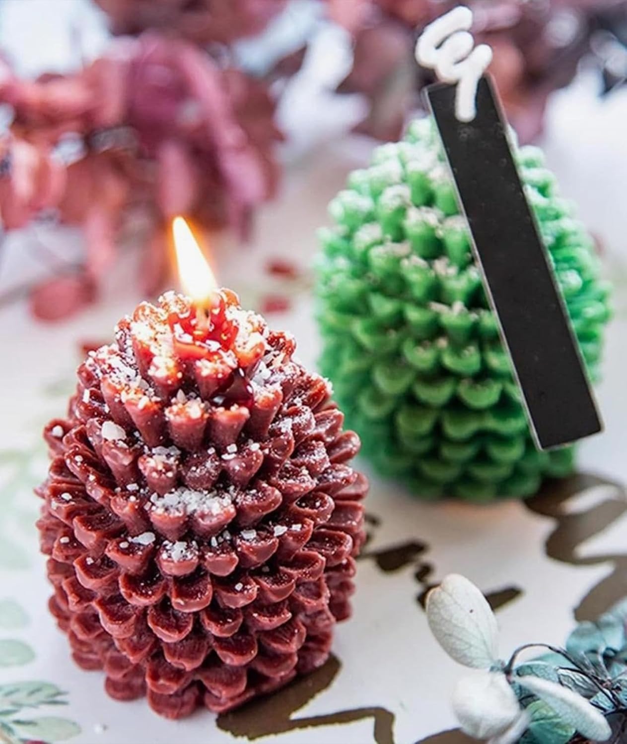 Pine Cone Silicone Candle Mould – 3D Christmas Pinecone Resin, Soap & Wax Mould