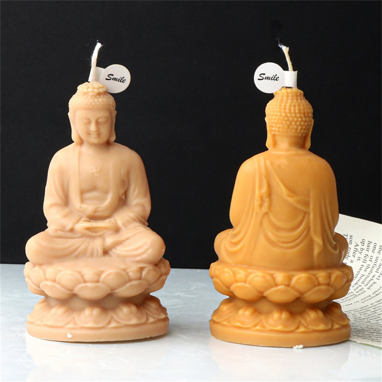 Buddha Silicone Candle Mould – Lotus Meditation Statue Aromatherapy & Plaster Mould (Style 2)