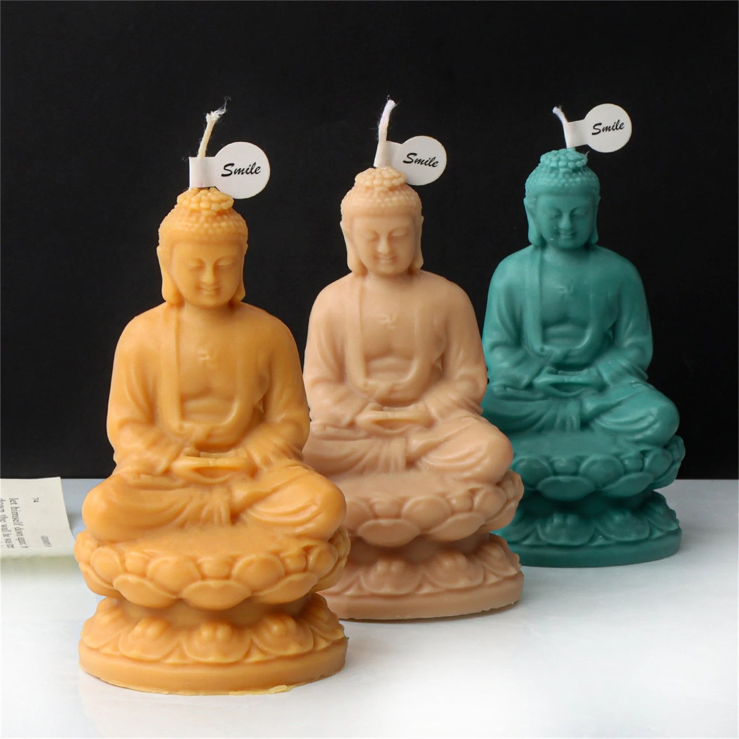 Buddha Silicone Candle Mould – Lotus Meditation Statue Aromatherapy & Plaster Mould (Style 2)