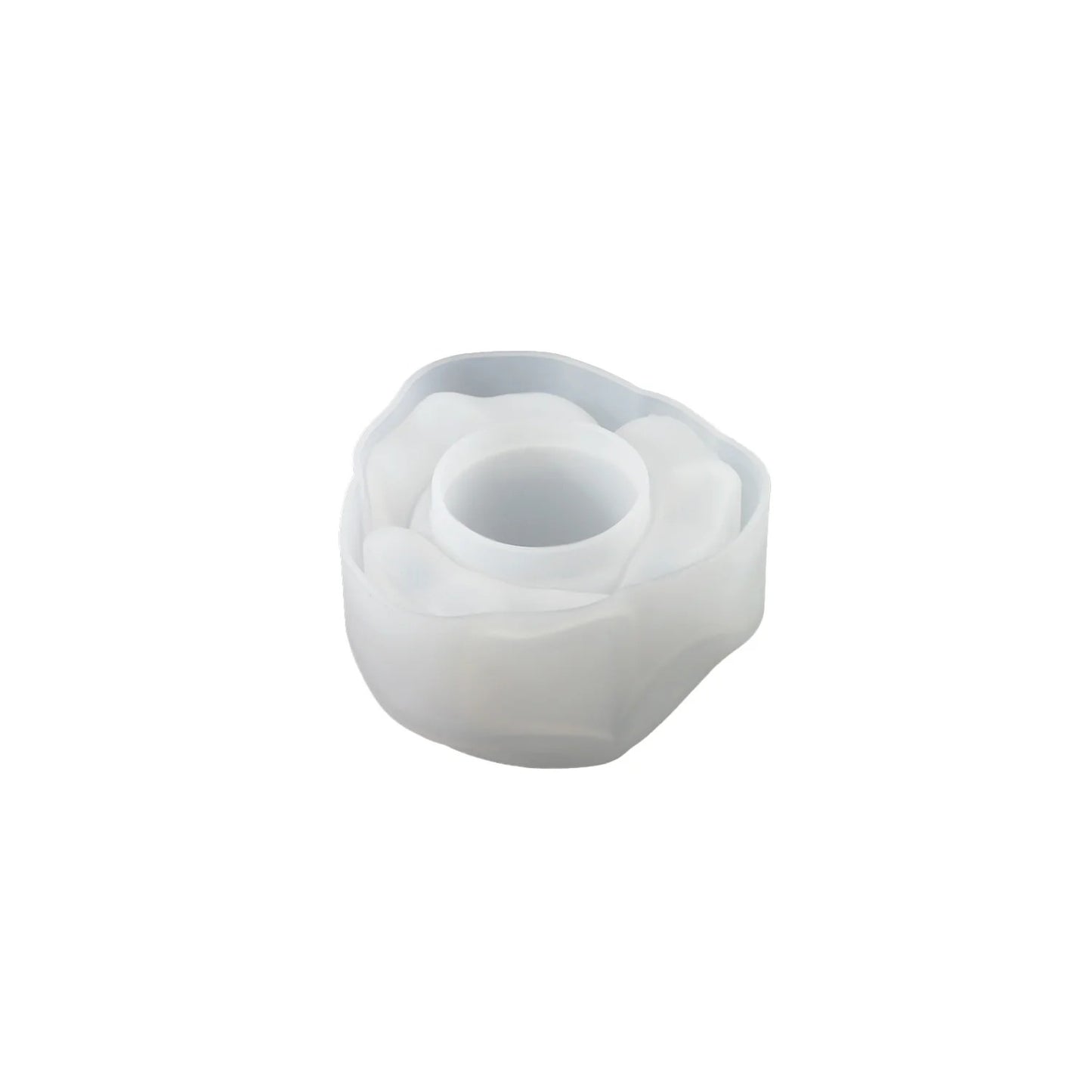 Rose silicone candle holder mold — size reference