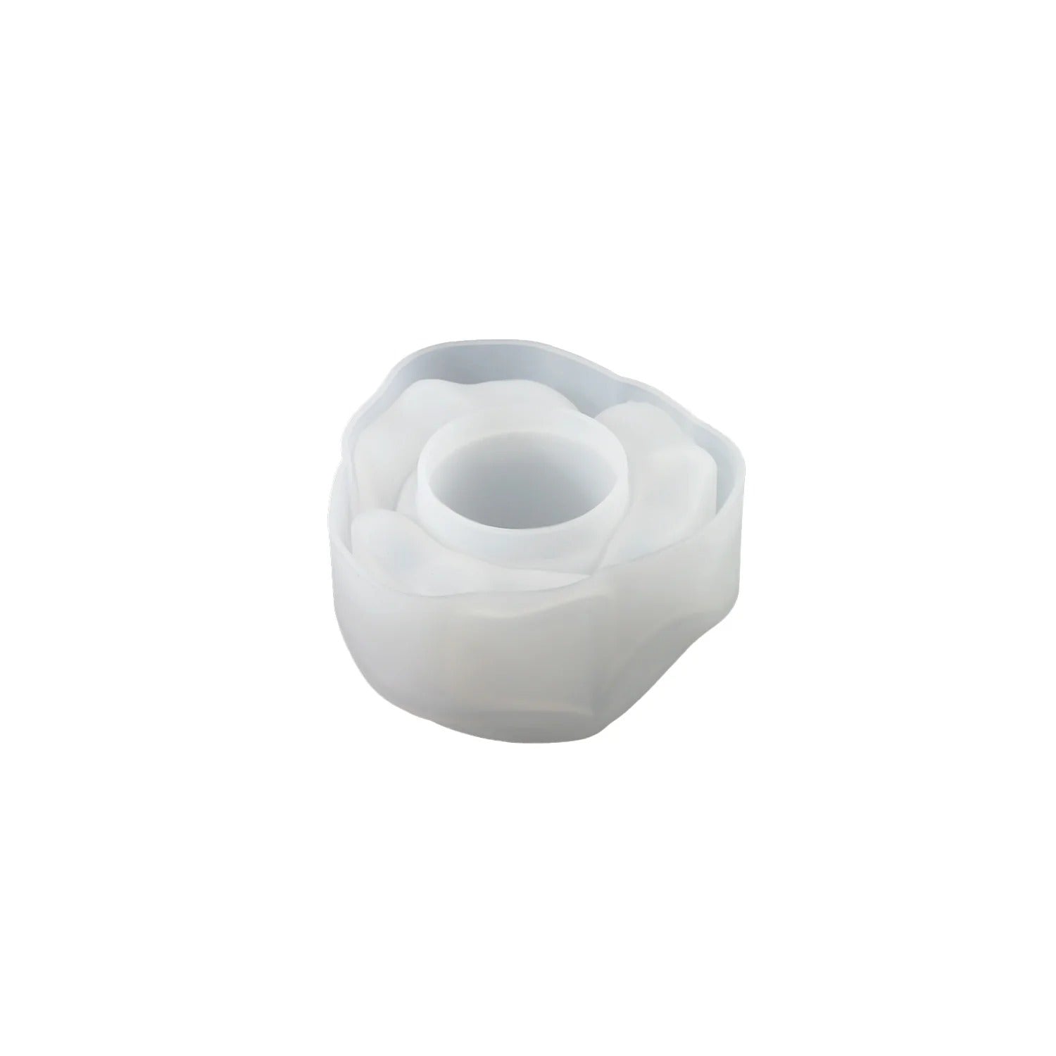 Rose silicone candle holder mold — size reference