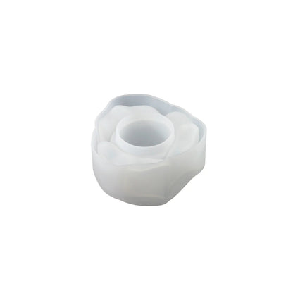 Rose silicone candle holder mold — size reference