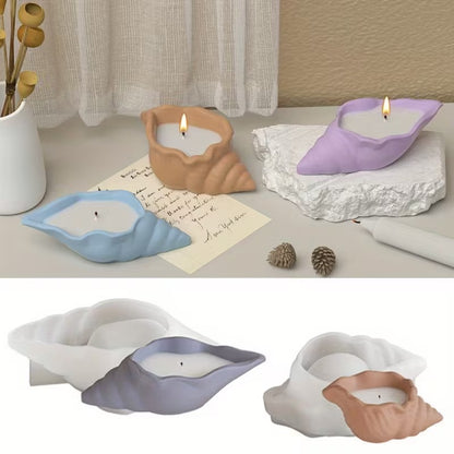 Luna Spiral Conch Silicone Mould – 3D Spiral Shell Candle & Resin Mould