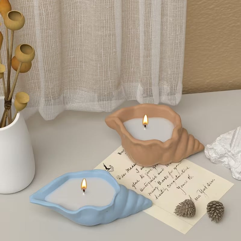 Luna Spiral Conch Silicone Mould – 3D Spiral Shell Candle & Resin Mould