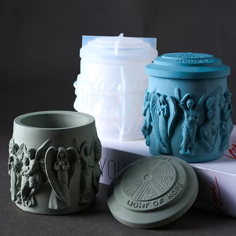 Baroque angel silicone mould — packaging photo