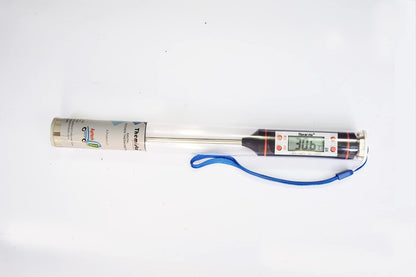 Bloom Creations Digital Cooking Thermometer with Long Probe for Kitchen Use | Instant Read Food Thermometer for Meat, BBQ, Grill, Oil, Milk, Water | LCD Display, C/F Switch