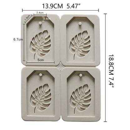 4-leaf turtle back silicone mould — finished resin example