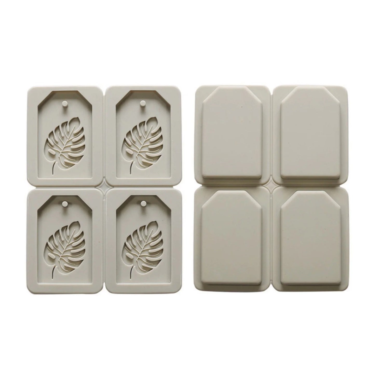 4-leaf turtle back silicone mould — size reference