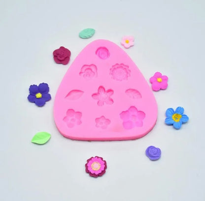 Small Rose Flower Silicone Mould – Wedding Cupcake Topper, Fondant & Soap Mould