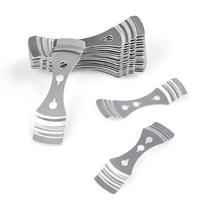 Metal candle wick holder