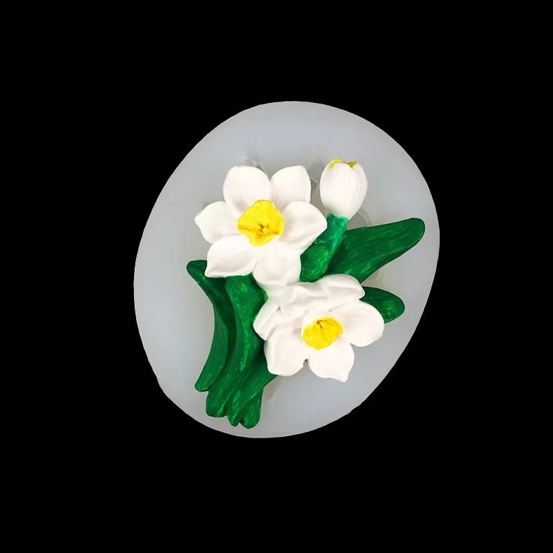 Daffodil flower silicone mold — packaging photo