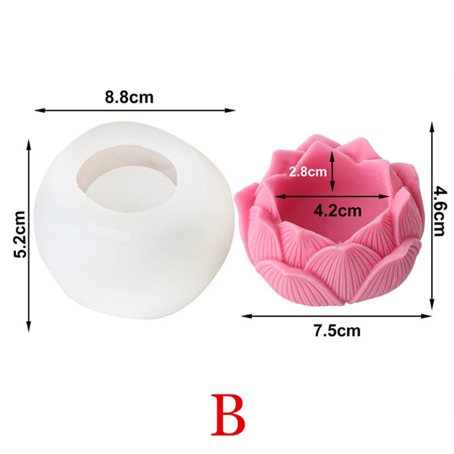 Buddha Statue Silicone Mould – Lotus Candlestick Holder, Cement & Aromatherapy Plaster Mould