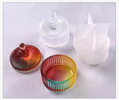 Trinket Jar Silicone Mould – Resin Epoxy Storage Jar & Candle Vessel Mould