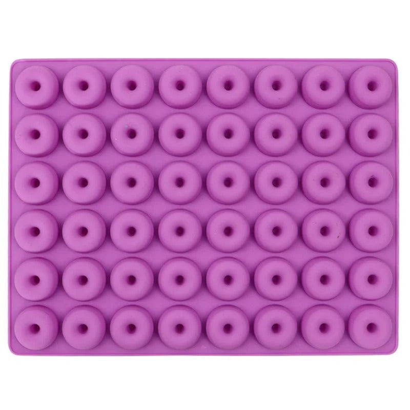 Mini Donut Silicone Mould – 48 Cavity Chocolate, Biscuit & Cake Decoration Mould