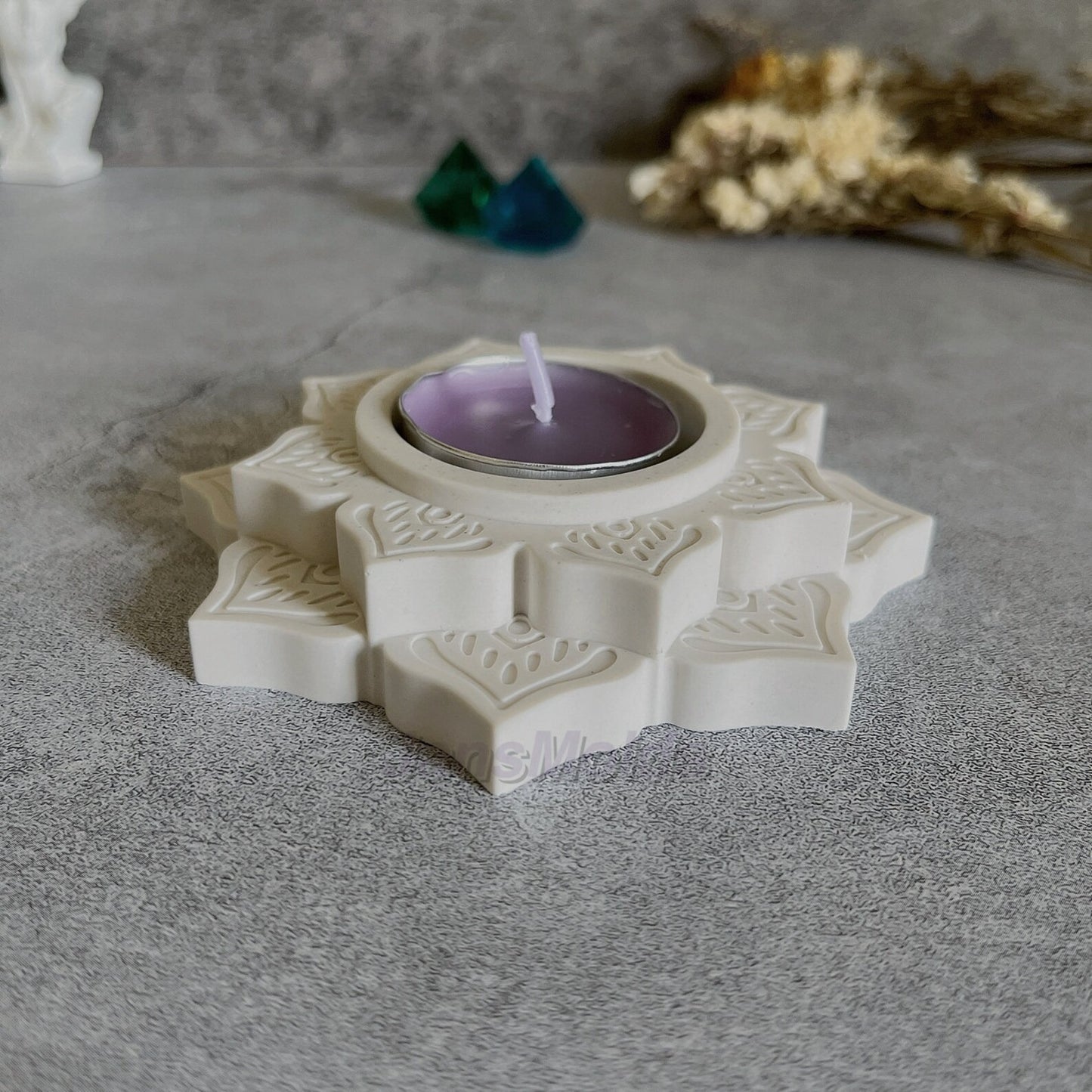 Irregular Lotus Candle Vessel Silicone Mould – Resin Gypsum Craft Plaster Mould