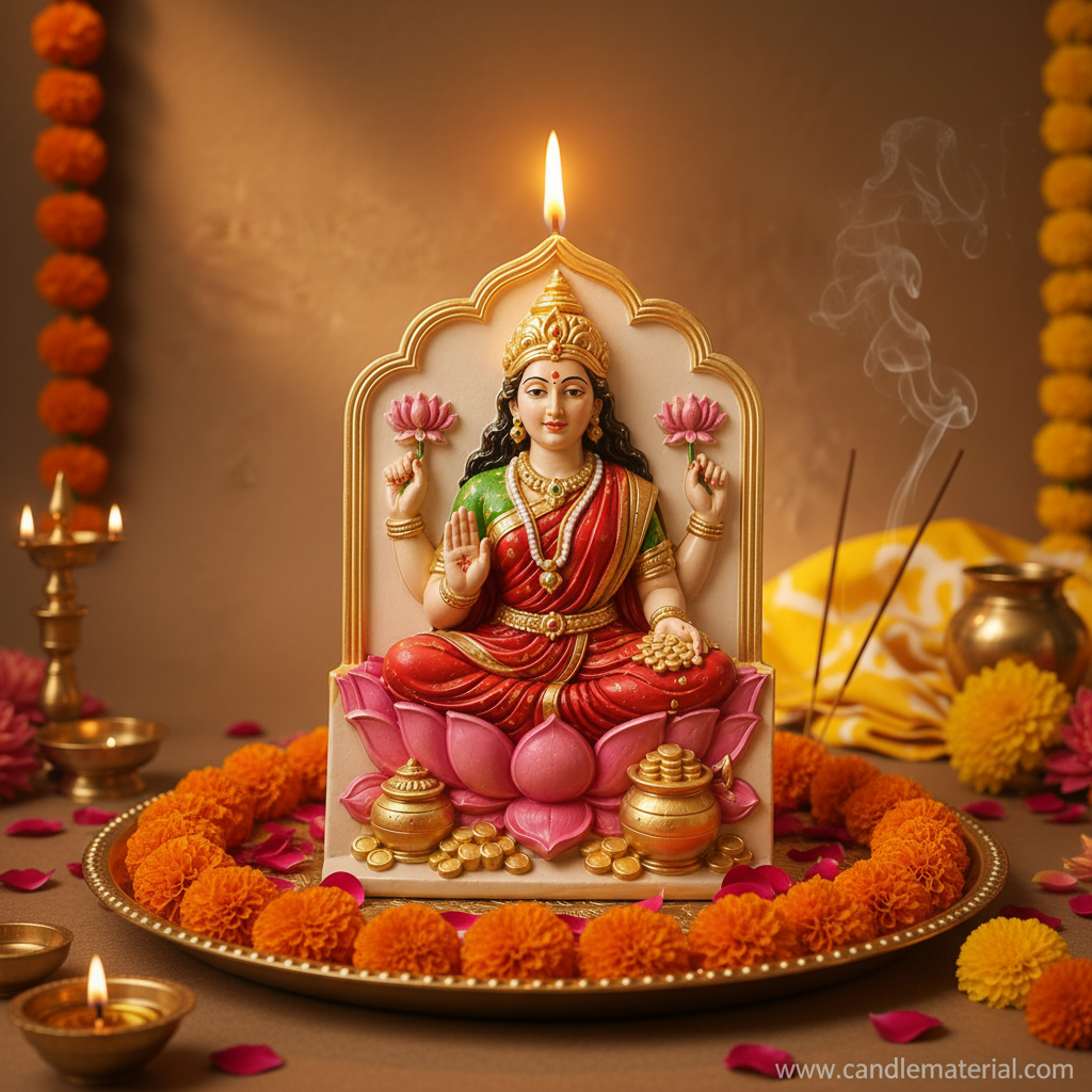 Lakshmi Candle Puja Thali