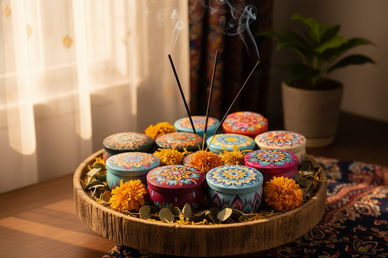 Mandala Candle Tins Festive Lifestyle