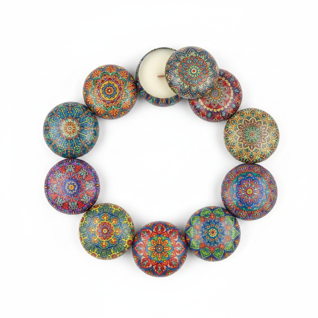 Mandala Tins – Circular Overhead