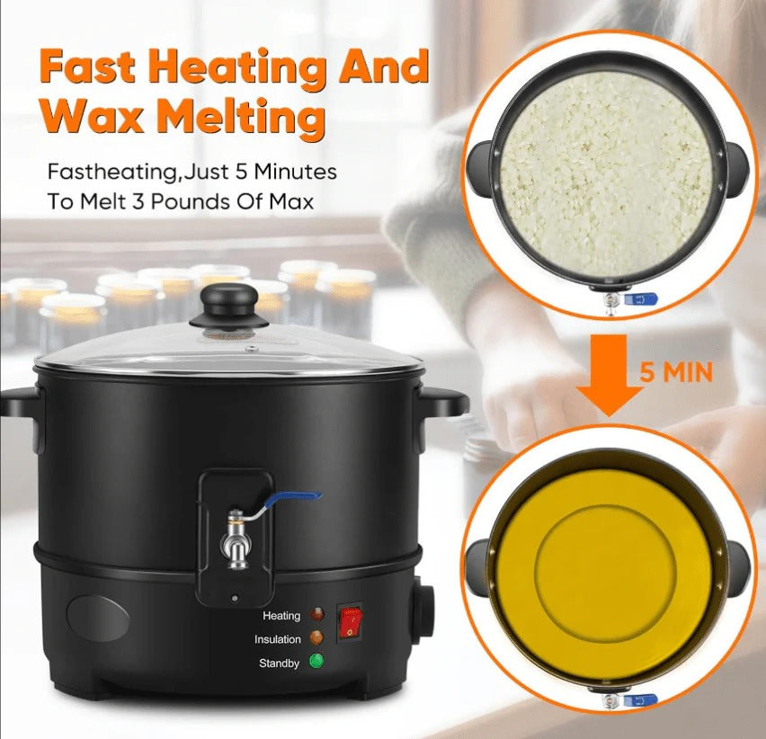 10 Litre Wax & Soap Melter — size reference | Bloom Creations India