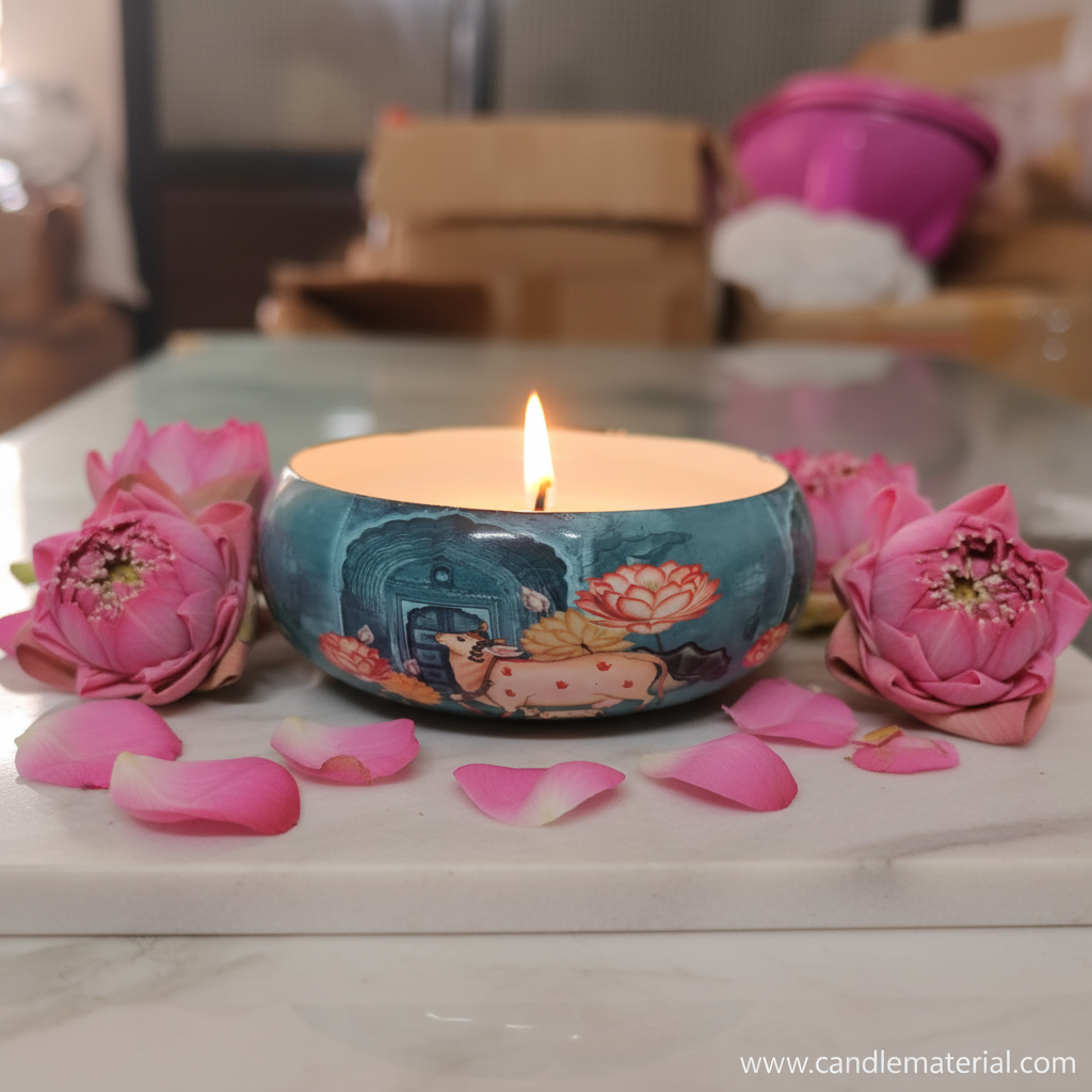 Mughal Bowl Candle Bright