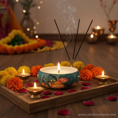 Mughal Bowl Candle Festive