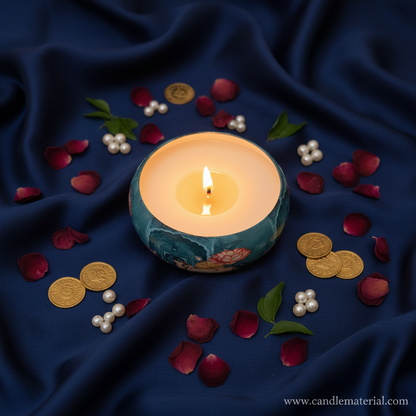 Mughal Bowl Candle Flat Lay