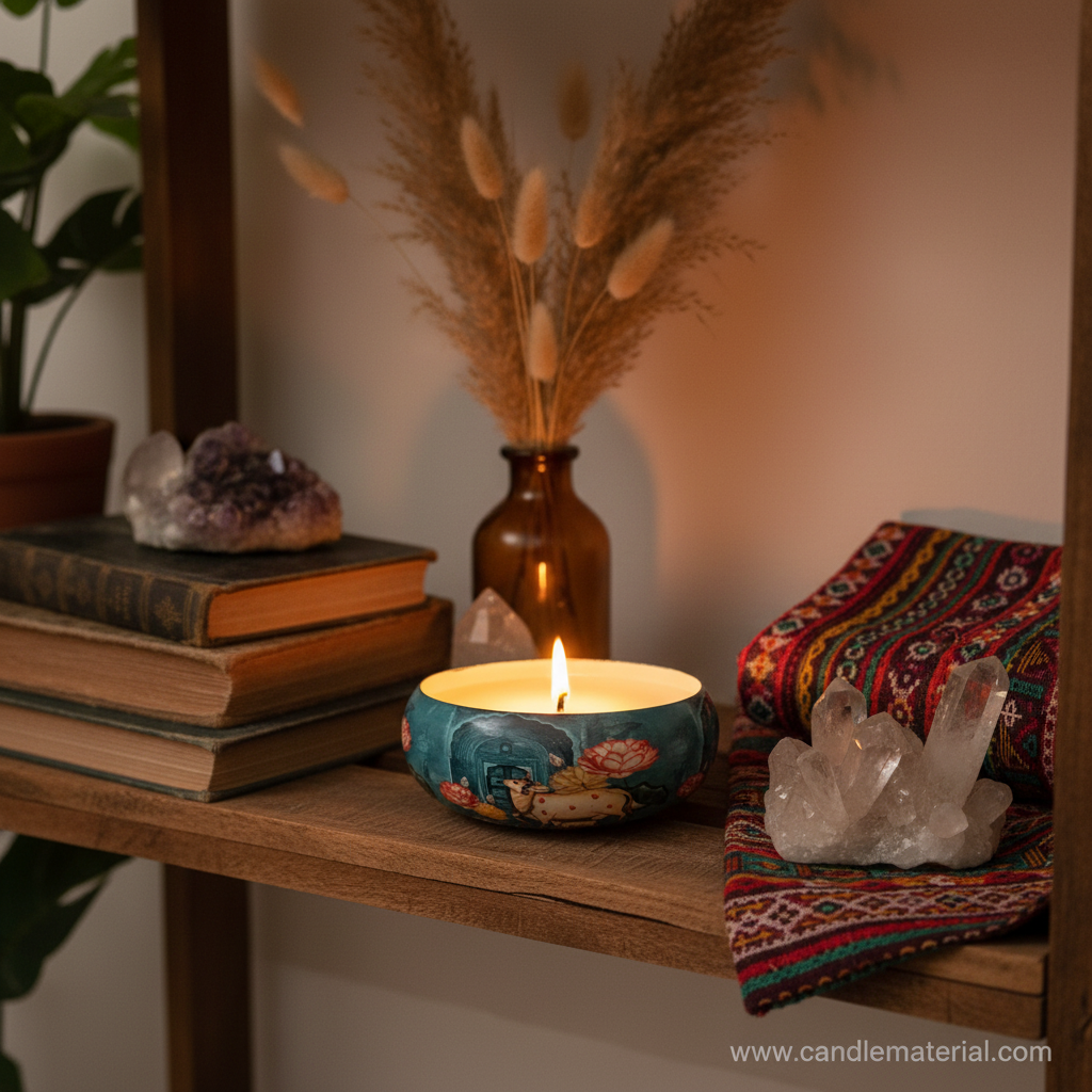 Mughal Bowl Candle Interior