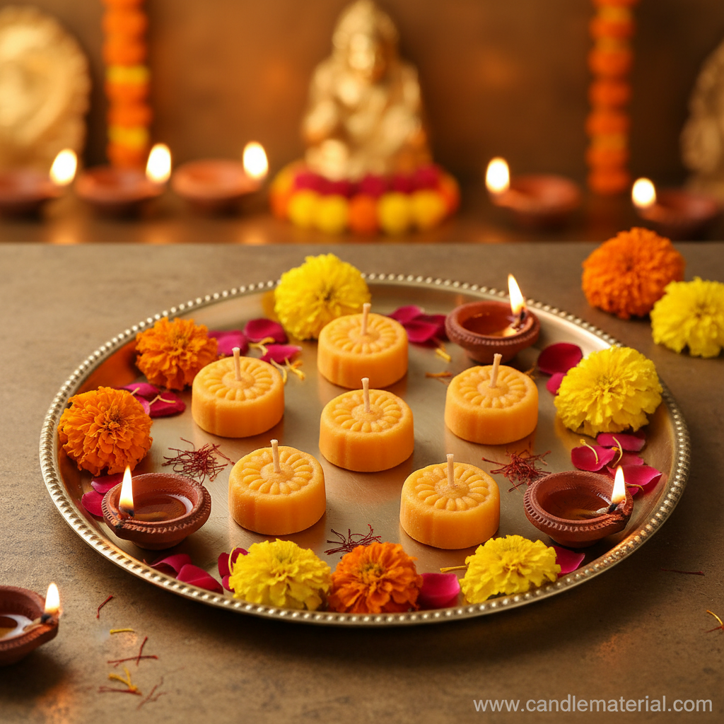 Peda Candle Thali